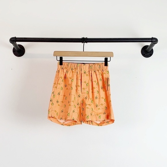 NWT J. Crew Men’s Avocado Print Cotton Boxers Underwear Orange - Picture 2 of 5